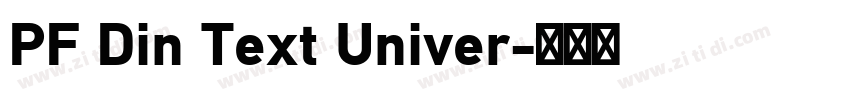 PF Din Text Univer字体转换